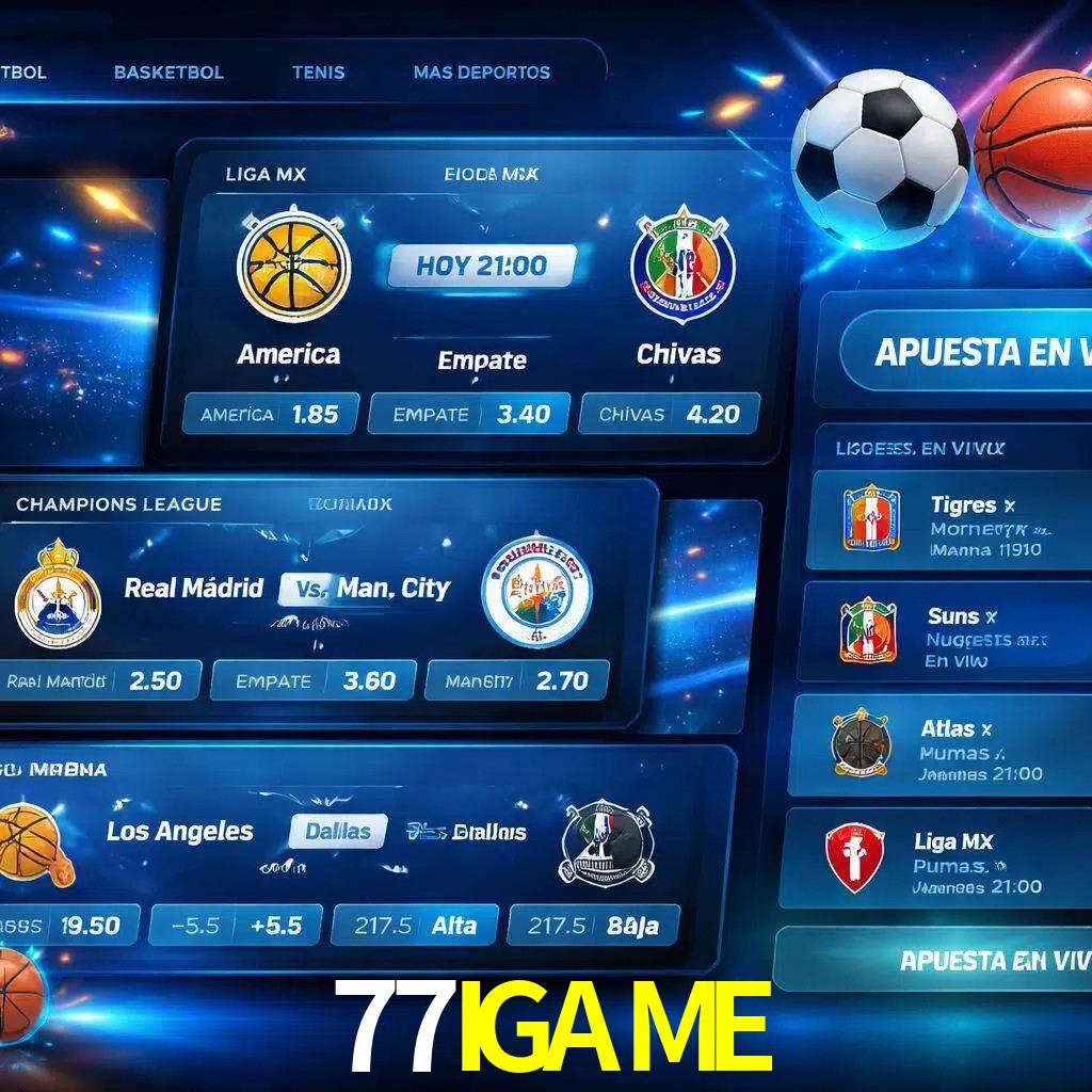 Mercados de apuestas deportivas 77IGAME para jugadores en México